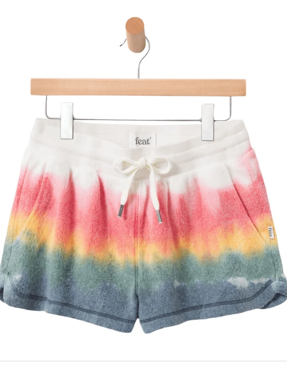 EUC Feat BlanketBlend Shorts in Rainbow Sunset Lover Print - Small